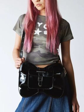 Dr. Martens Black Vegan Leather Crossbody Bag and Backpack